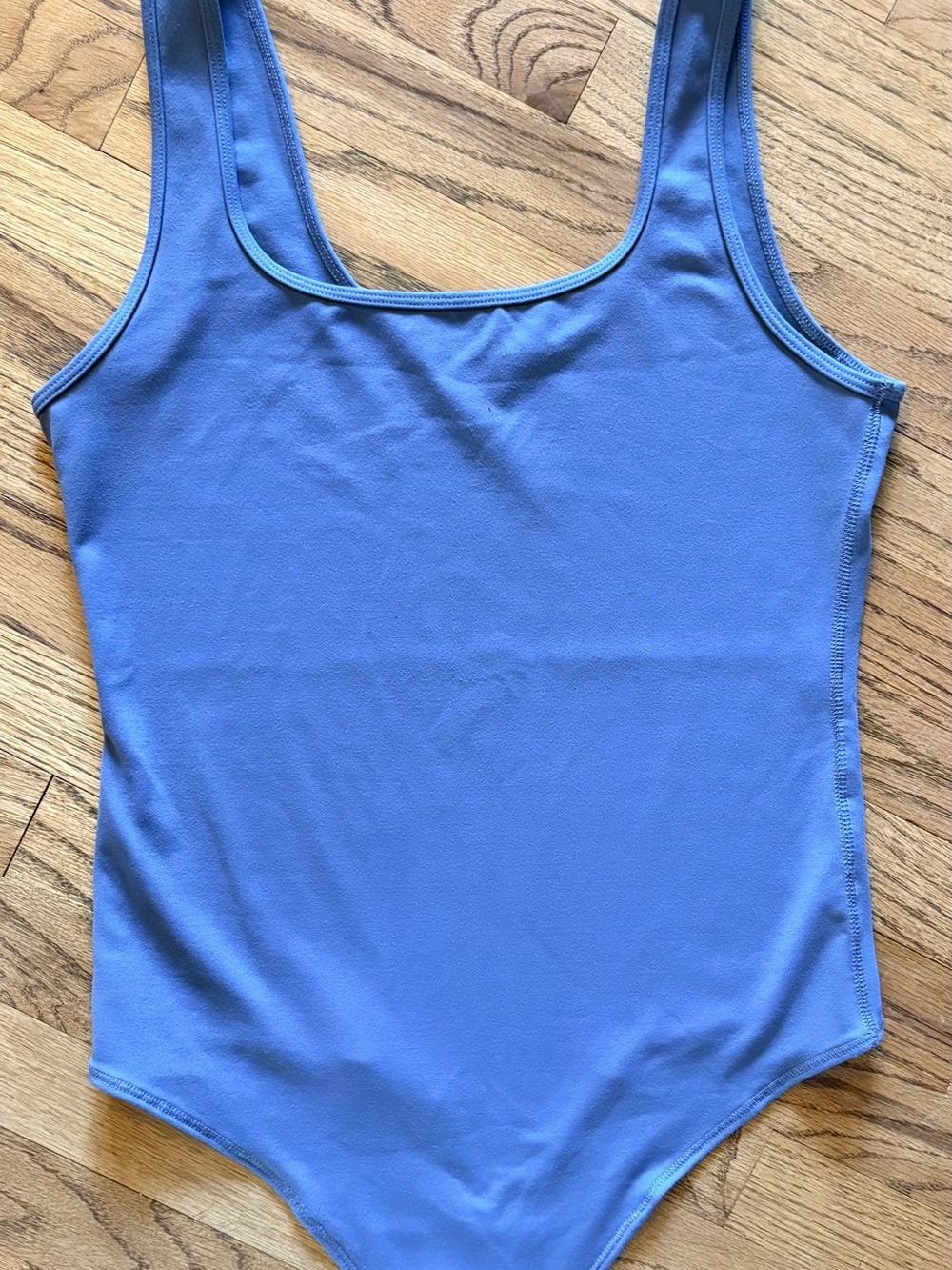 Abercrombie & Fitch Soft Blue Scoop Neck Bodysuit